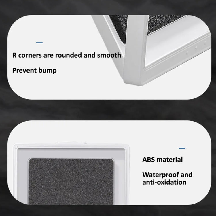 Waterproof Shower Tablet Holder Case Bathroom Kitchen Wall Mount Storage Box For IPad, Tablet Black, Tablet  White