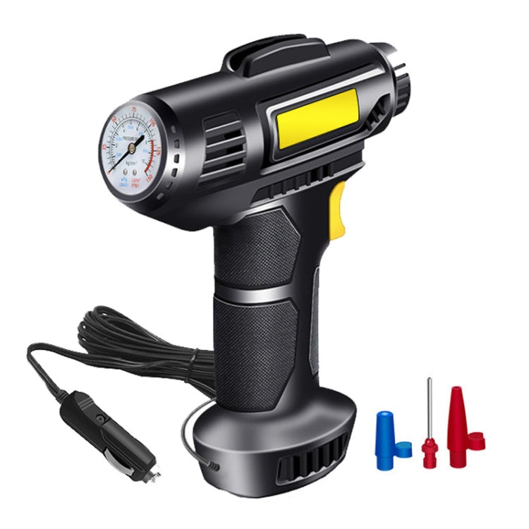 Gonfleur de voiture portable multifonctionnel Pompe pneumatique pour pneus d'automobile, Aiguille filaire, Numérique filaire, Numérique sans fil