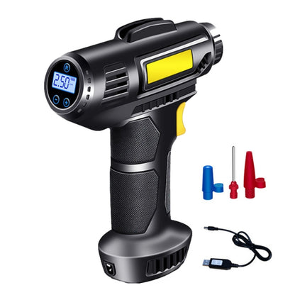 Gonfleur de voiture portable multifonctionnel Pompe pneumatique pour pneus d'automobile, Aiguille filaire, Numérique filaire, Numérique sans fil