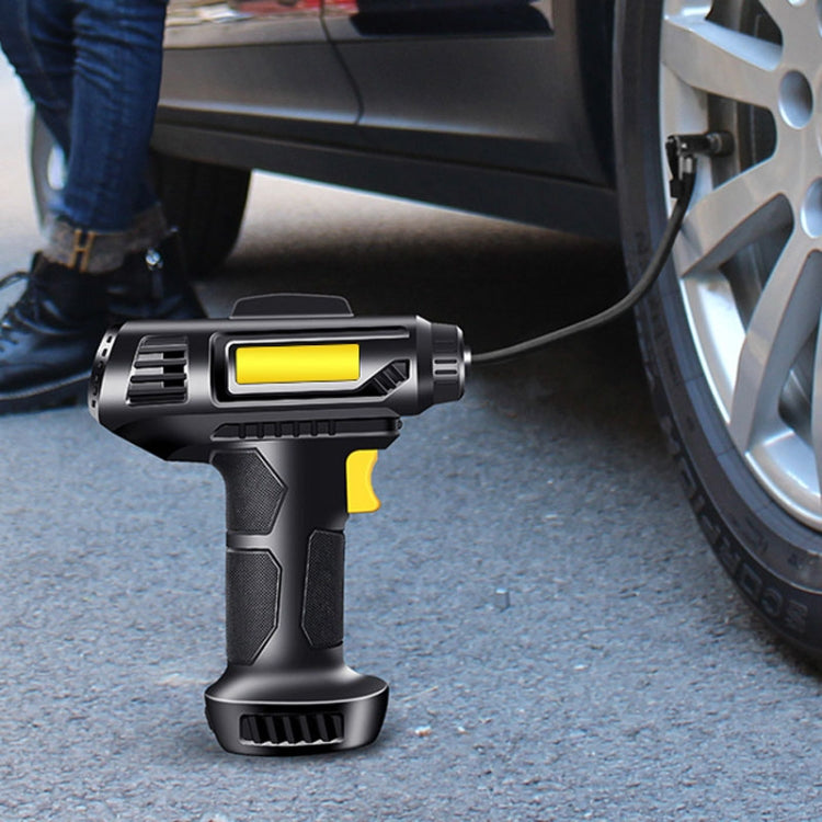 Gonfleur de voiture portable multifonctionnel Pompe pneumatique pour pneus d'automobile, Aiguille filaire, Numérique filaire, Numérique sans fil