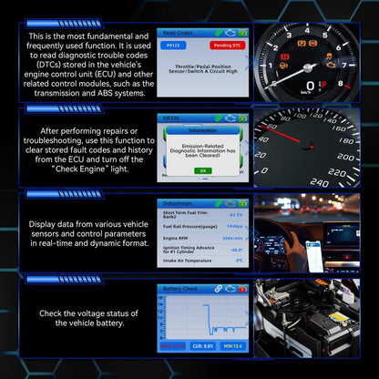 KONNWEI Automotive OBD2 Fault Diagnostic Tool Engine Code Reader 9 Languages, KW330