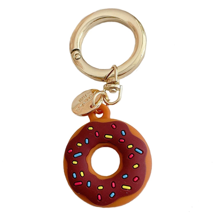 For Airtag Donut Shape Tracker Case Positioner Silicone Sleeve, Brown, Beige, Rose Red, Green