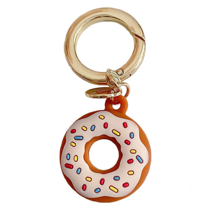 For Airtag Donut Shape Tracker Case Positioner Silicone Sleeve, Brown, Beige, Rose Red, Green