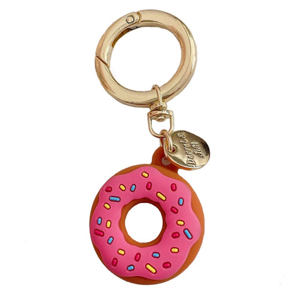 For Airtag Donut Shape Tracker Case Positioner Silicone Sleeve, Brown, Beige, Rose Red, Green