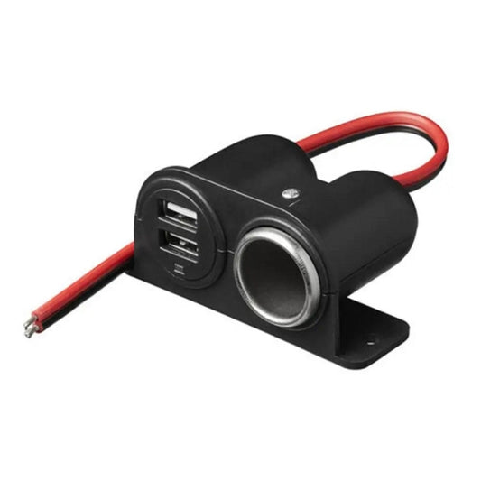Cargador de coche con doble puerto USB 3.1A/3100mA modificado con encendedor de cigarrillos