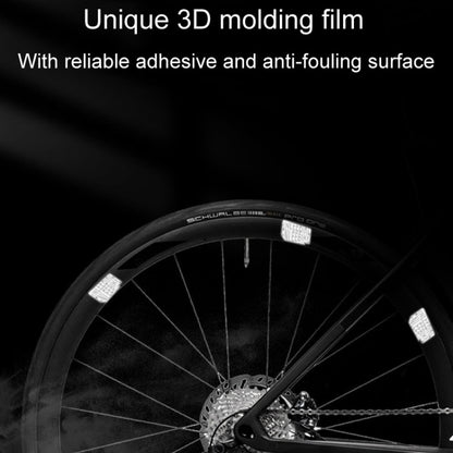 ENLEE E-RS2302 72pcs /Set Multi-Functional Reflective Strip Stickers Bicycle Body Warning Decal
