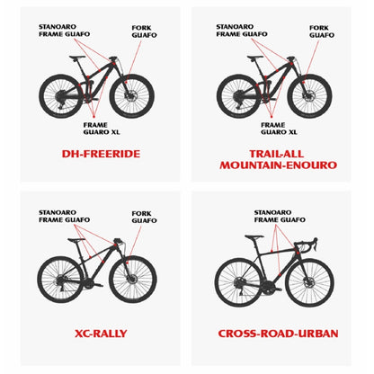 ENLEE E14611 10pcs /Set Bicycle TPU Invisible Film Road Bike Body Jersey Color Changing Membrane, Cartoon, Caterpillar, Beauty, Camouflage, Wood Monster, Sunset, Doughnut, Doodle, Orangutan, Chinese Dream