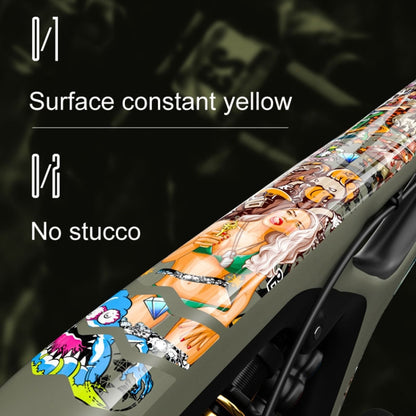 ENLEE E14611 10pcs /Set Bicycle TPU Invisible Film Road Bike Body Jersey Color Changing Membrane, Cartoon, Caterpillar, Beauty, Camouflage, Wood Monster, Sunset, Doughnut, Doodle, Orangutan, Chinese Dream