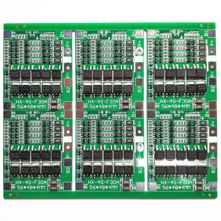 4 S 14.8V / 12.8V 30A Lithium Battery Protective Plate With Equalizer Lithium Iron Phosphate Battery Protection Board, 3.7V Lithium, 3.2V LiFePO4