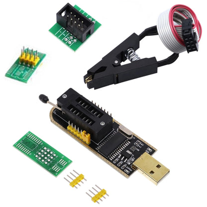 Programmer Module USB Motherboard Routing Liquid Crystals Disassembly Free SOP8 Test Tool, CH341A, Test Clip With 1 Board+CH341A, Test Clip With 2 Board+CH341A