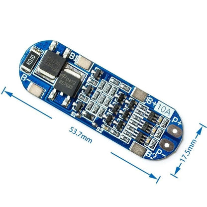 3S 10A 11.1V 12V 12.6V Li-Ion Battery Charging Protection Board, 3S 10A 11.1V 12V 12.6V