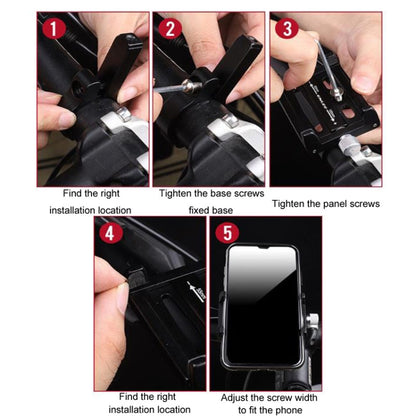 Support de téléphone en alliage d'aluminium ENLEE pour vélo, support de navigation fixe