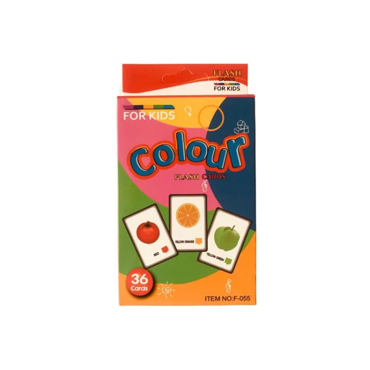 36pcs /Box Children Enlightenment Early Learning English Word Cards, C1 Animal, C2 Shape, C3 Color, C4 Time, C5 Fruit, C6 Body Part, C7 Vegetable, C8 Food And Drink