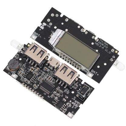 Module de chargeur double batterie USB18650, carte mère de charge avec affichage numérique pour batterie Li-Ion DIY, port de charge 5V 1A 2.1A
