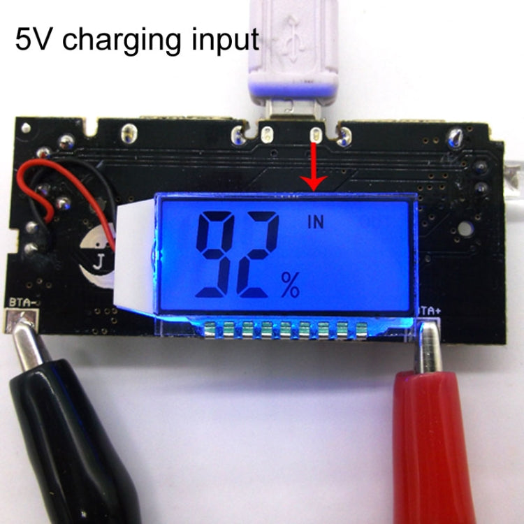 Module de chargeur double batterie USB18650, carte mère de charge avec affichage numérique pour batterie Li-Ion DIY, port de charge 5V 1A 2.1A