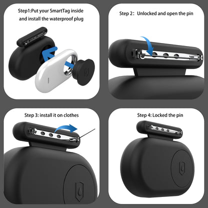 For Samsung Galaxy SmartTag 2 Pin Silicone Protective Case Locator Pin Life Waterproof Case