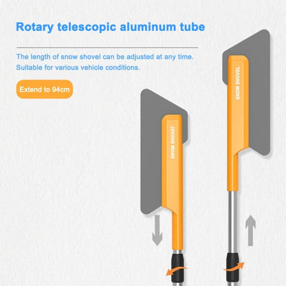 Car Multifunctional Telescopic Snow Shovel Glass Defrost De-icing Brush Winter Cleaning Tools, Ordinary, Light Model
