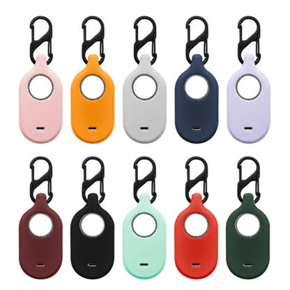 For Samsung Galaxy SmartTag2 With Key Ring Silicone Protective Case, S Buckle Pink, S Buckle Deep Blue, S Buckle Black, D Buckle Pink, D Buckle Deep Blue, D Buckle Black, Round Buckle Pink, Round Buckle Deep Blue, Round Buckle Black