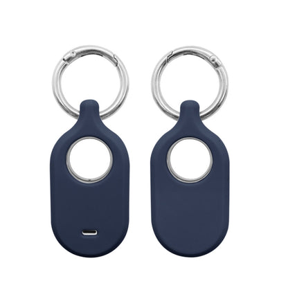 For Samsung Galaxy SmartTag2 With Key Ring Silicone Protective Case, S Buckle Pink, S Buckle Deep Blue, S Buckle Black, D Buckle Pink, D Buckle Deep Blue, D Buckle Black, Round Buckle Pink, Round Buckle Deep Blue, Round Buckle Black