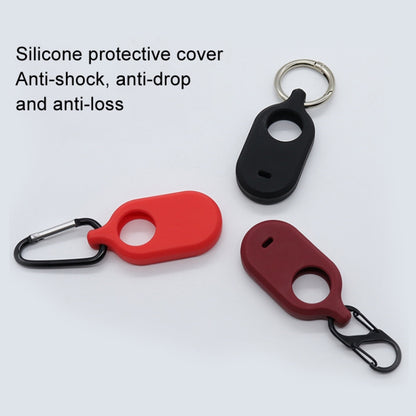 For Samsung Galaxy SmartTag2 With Key Ring Silicone Protective Case, S Buckle Pink, S Buckle Deep Blue, S Buckle Black, D Buckle Pink, D Buckle Deep Blue, D Buckle Black, Round Buckle Pink, Round Buckle Deep Blue, Round Buckle Black