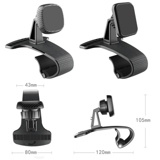 Support de téléphone de voiture magnétique pour tableau de bord avec numéro de stationnement