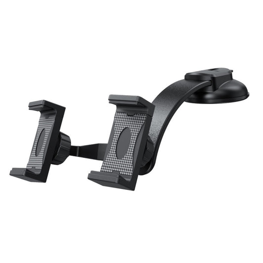 Support de téléphone portable à double ventouse pour tableau de bord de voiture