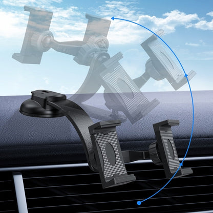 Car Dashboard Suction Cup Double Chuck Mobile Phone Holder