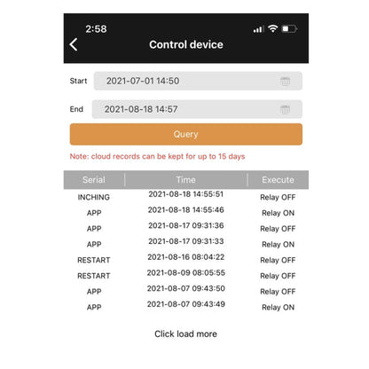 WIFI Wireless Cell Phone Remote Thermostat Control Switch Module, No Display