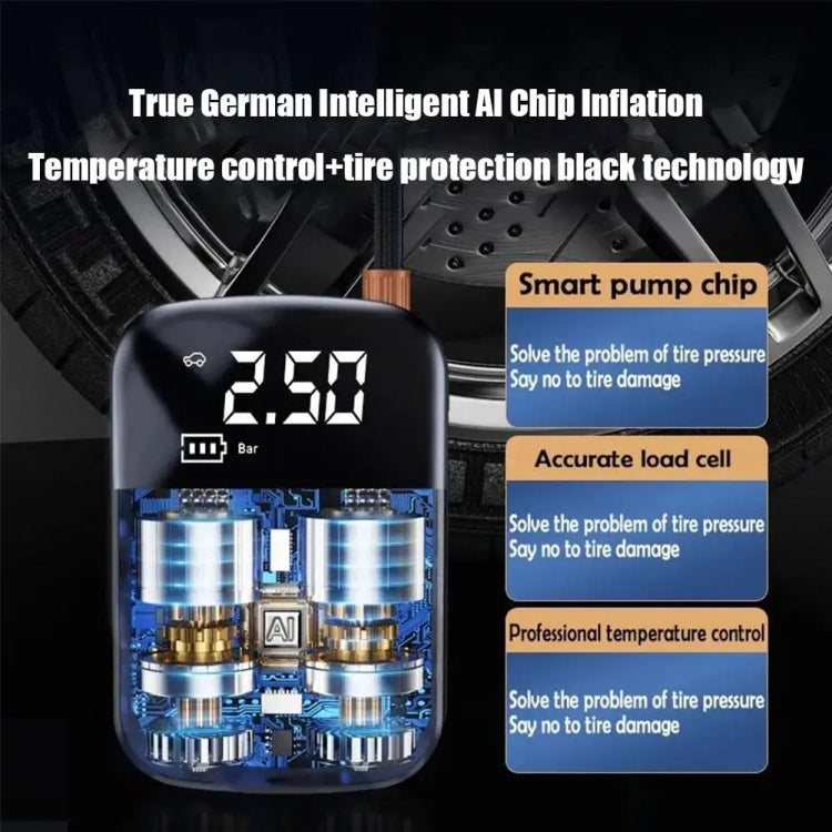 Gonfleur de pneu électrique portable pour voiture, filaire, sans fil standard, sans fil amélioré