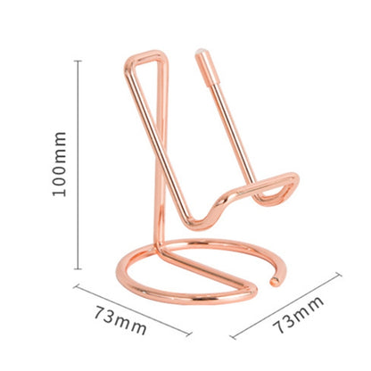 Wrought Iron Stable Desktop Tablet Phone Lazy Stand Office Business Card Holder