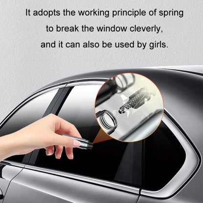 Car Glass Safety Hammer Multifunctional Emergency Escape Tool, Gray, Silver, Red, Black