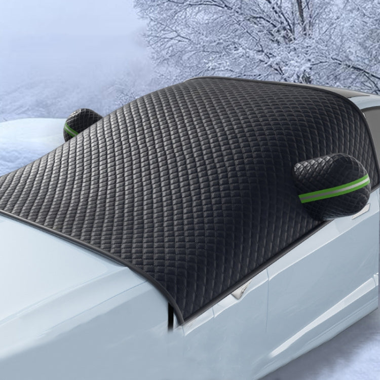 Car Front Windshield Snow and Anti-freeze Thickened Car Cover, Black Sedan, Black SUV, Black Red Sedan, Black Red SUV, Black Yellow Sedan, Black Yellow SUV