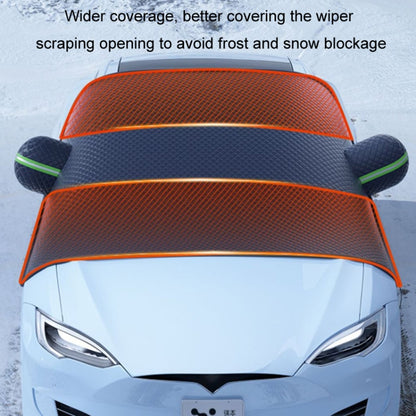 Car Front Windshield Snow and Anti-freeze Thickened Car Cover, Black Sedan, Black SUV, Black Red Sedan, Black Red SUV, Black Yellow Sedan, Black Yellow SUV