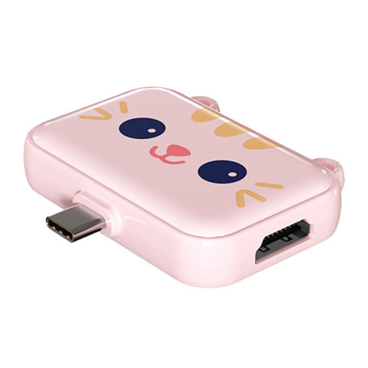 3 In 1 Type-C Docking Station USB Hub For iPad / Phone Docking Station, 3H HDMI+PD+USB3.0 Pink