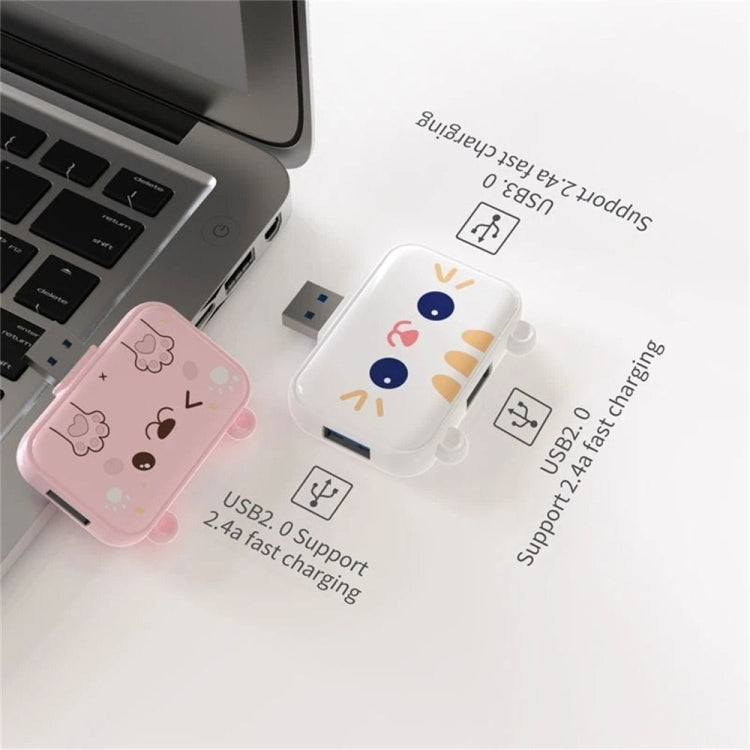 3 In 1 Type-C Docking Station USB Hub For iPad / Phone Docking Station, 3H HDMI+PD+USB3.0 Pink, 3C USB3.0+USB2.0 x 2 Pink, 3A USB3.0+USB2.0 x 2 Pink