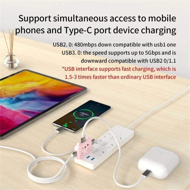 3 In 1 Type-C Docking Station USB Hub For iPad / Phone Docking Station, 3H HDMI+PD+USB3.0 Pink, 3C USB3.0+USB2.0 x 2 Pink, 3A USB3.0+USB2.0 x 2 Pink