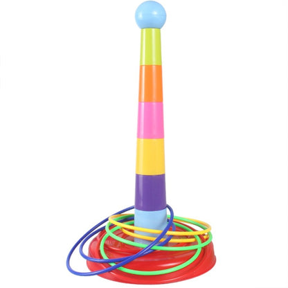 Nachtmarktstand Abnehmbare Wurf-Ring-Spiele Kinder Eltern-Kind-Spiele, 1 Turm 3 Ringe, 1 Turm 9 Ringe, 1 Turm+12 Ringe, 1 Turm 18 Ringe, 1 Turm 24 Ringe, 1 Turm+36 Ringe, 2 Türme 30 Ringe, 2 Türme 48 Ringe