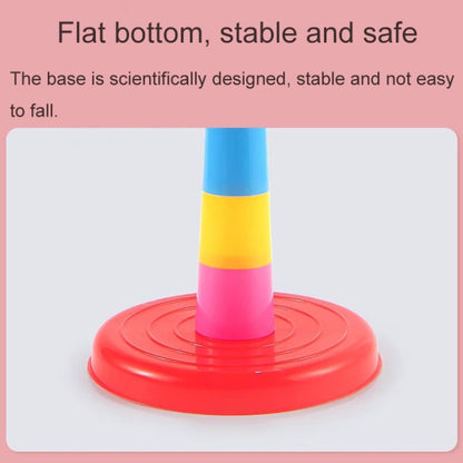 Nachtmarktstand Abnehmbare Wurf-Ring-Spiele Kinder Eltern-Kind-Spiele, 1 Turm 3 Ringe, 1 Turm 9 Ringe, 1 Turm+12 Ringe, 1 Turm 18 Ringe, 1 Turm 24 Ringe, 1 Turm+36 Ringe, 2 Türme 30 Ringe, 2 Türme 48 Ringe