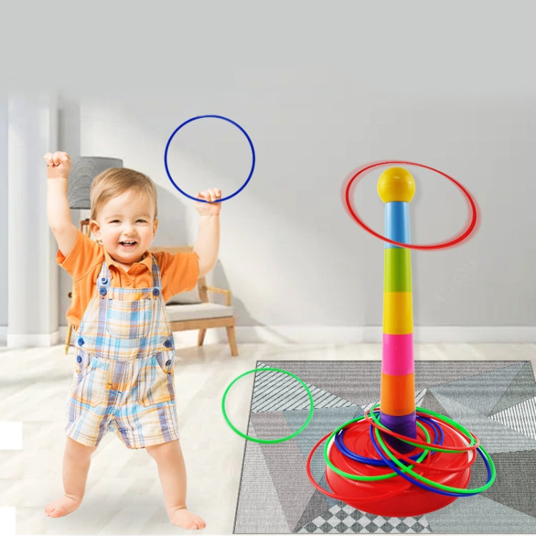 Nachtmarktstand Abnehmbare Wurf-Ring-Spiele Kinder Eltern-Kind-Spiele, 1 Turm 3 Ringe, 1 Turm 9 Ringe, 1 Turm+12 Ringe, 1 Turm 18 Ringe, 1 Turm 24 Ringe, 1 Turm+36 Ringe, 2 Türme 30 Ringe, 2 Türme 48 Ringe