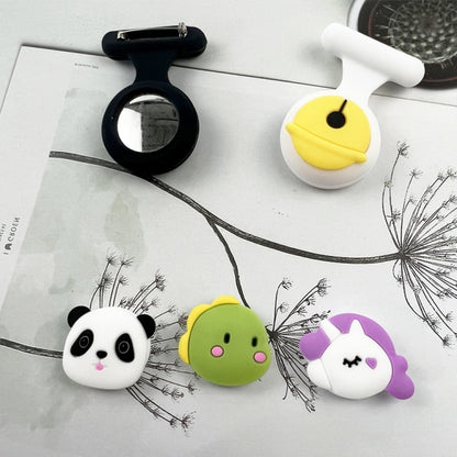 For AirTag 2pcs Silicone Protective Case Kids Brooch Snap Cartoon Locator Case