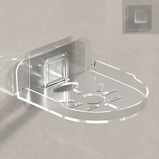 Traceless Wall Mounted Camera Bracket Home No-Punch Surveillance Rack Router Shelf, Transparent