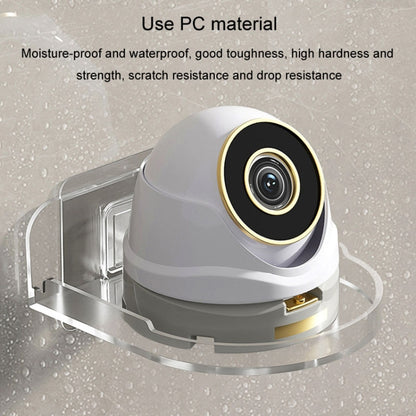 Traceless Wall Mounted Camera Bracket Home No-Punch Surveillance Rack Router Shelf, Transparent