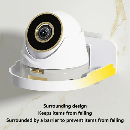 Traceless Wall Mounted Camera Bracket Home No-Punch Surveillance Rack Router Shelf, Transparent