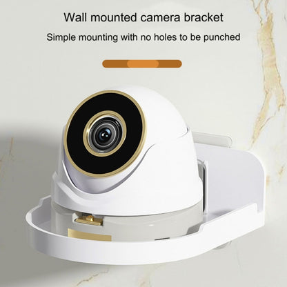 Traceless Wall Mounted Camera Bracket Home No-Punch Surveillance Rack Router Shelf, Transparent