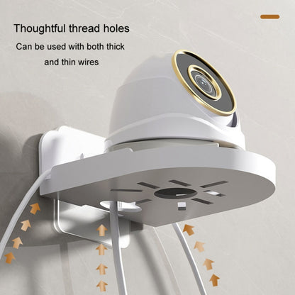 Traceless Wall Mounted Camera Bracket Home No-Punch Surveillance Rack Router Shelf, Transparent