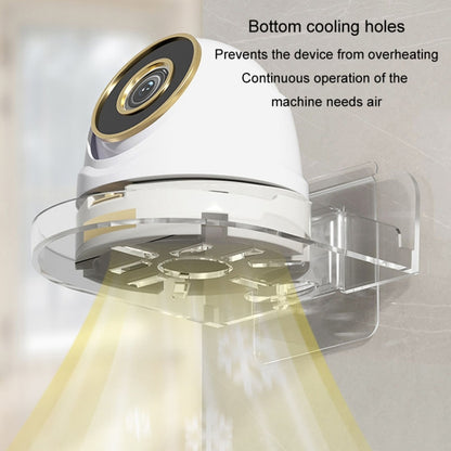 Traceless Wall Mounted Camera Bracket Home No-Punch Surveillance Rack Router Shelf, Transparent