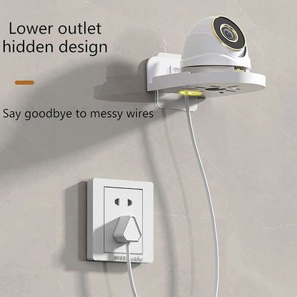 Traceless Wall Mounted Camera Bracket Home No-Punch Surveillance Rack Router Shelf, Transparent