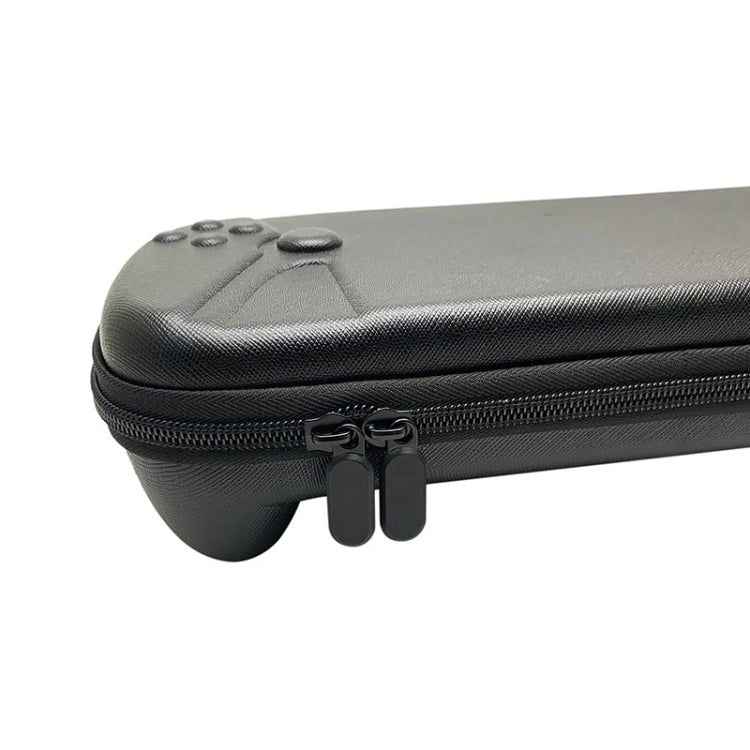 For Sony PlayStation Portal Hard Shell Case Portable Storage Bag, PU Cross Line, Oxford Cloth 1680D