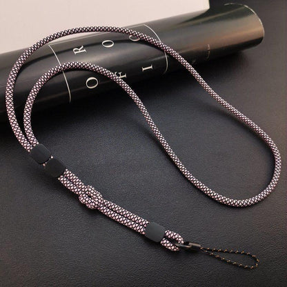 Dual-use Detachable Adjustment Mobile Phone Lanyard Anti-lost Wrist Rope, Light Brown, Black and Blue, Pink