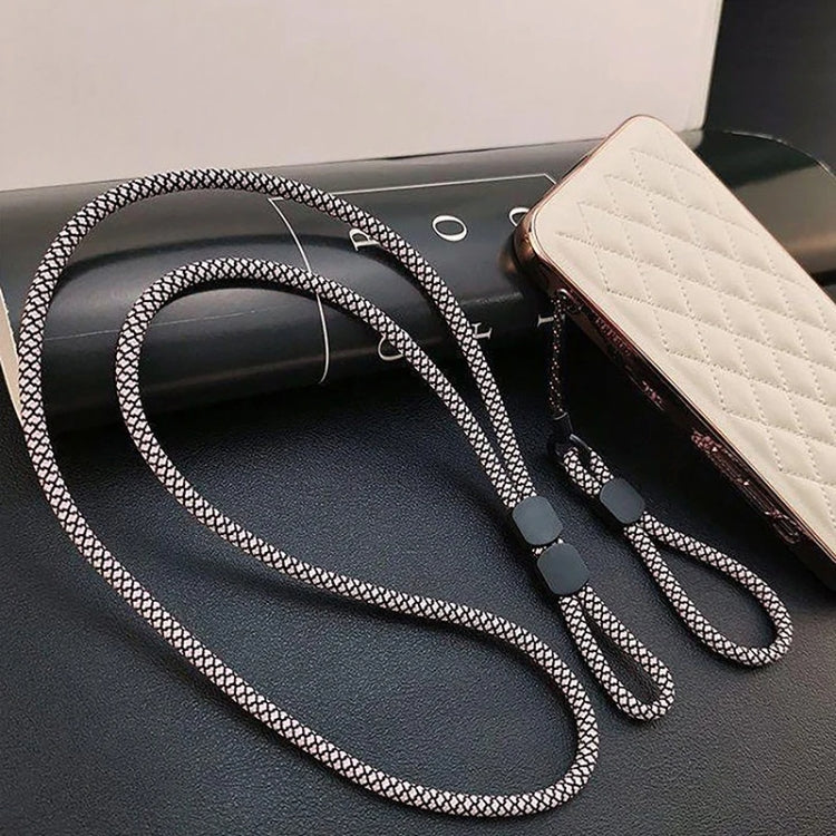 Dual-use Detachable Adjustment Mobile Phone Lanyard Anti-lost Wrist Rope, Light Brown, Black and Blue, Pink
